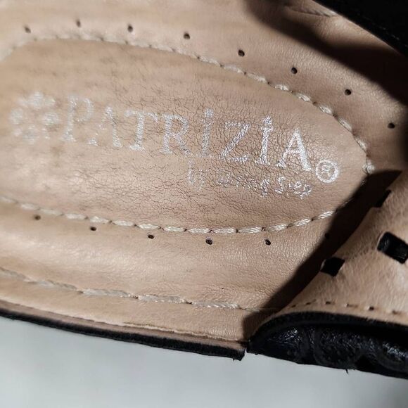 Patrizia By Spring Step Women's Black Peep Toe Marikana Heel Sandals Size 8 - Picture 9 of 10